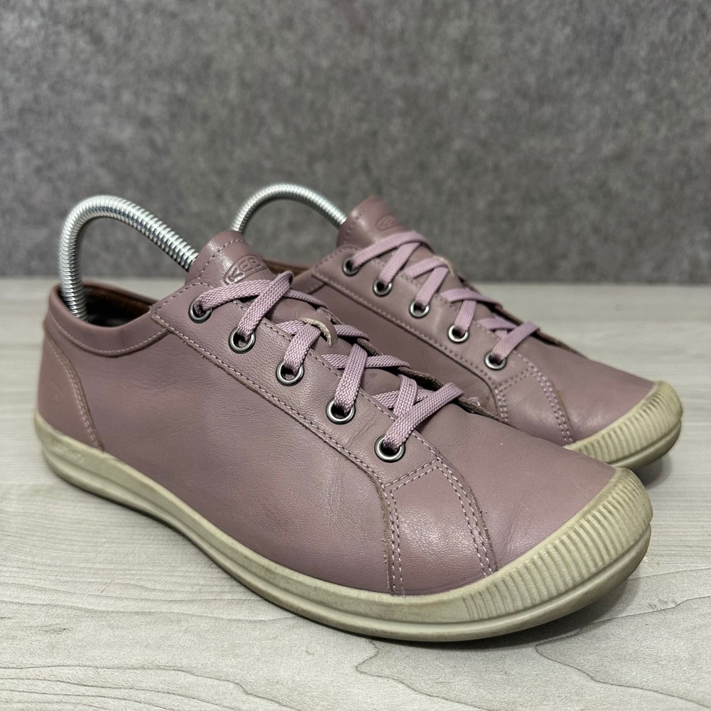 KEEN Lorelai Sneakers Womens 9 Purple‎ Leather Lace Up Casual Comfort Shoes